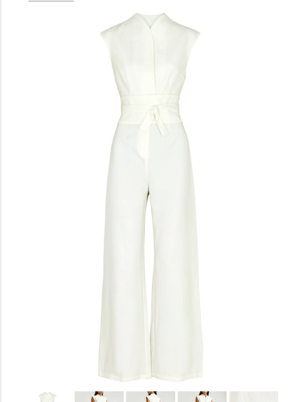 Odd Muse London White Crepe Jumpsuit